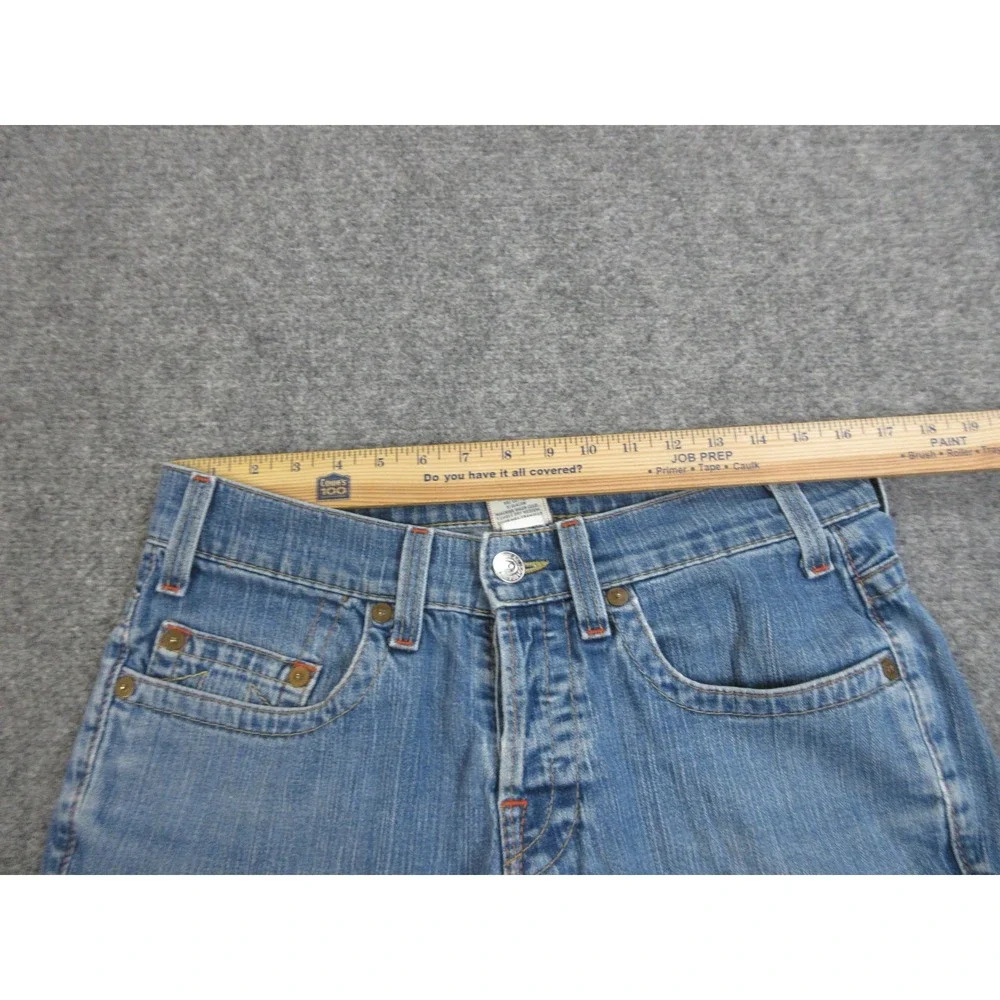 True Religion Jean Shorts Jorts‎ Mens 32 Blue Logan Denim Cutoff Light Wash